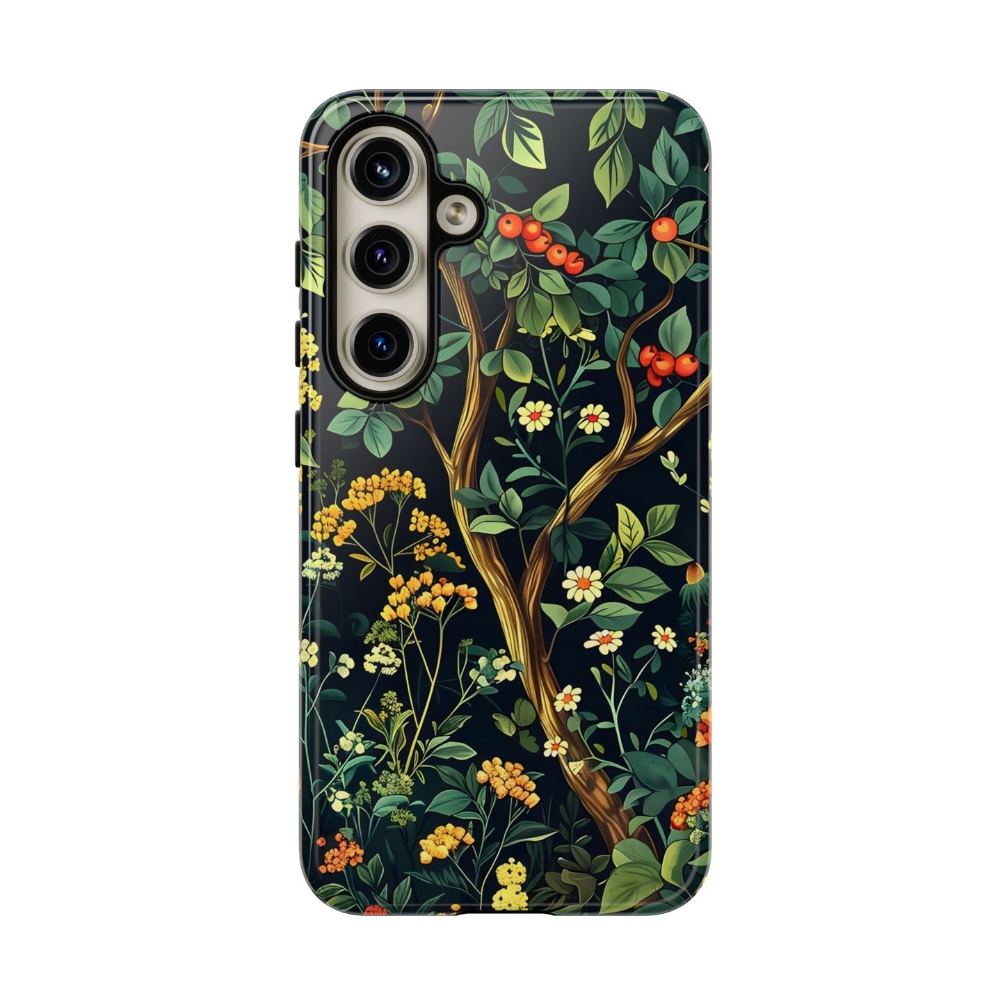 Floral iPhone Case, Nature Inspired Tough Case, Botanical Phone Cover, Eco-Friendly Gift, Unique Floral Design