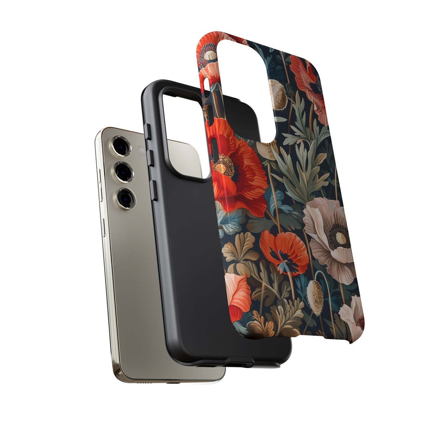 Floral Phone Case - Tough Cases, Flower Design, Chic Tech Accessories, Stylish Gifts, Unique Phone Protectors