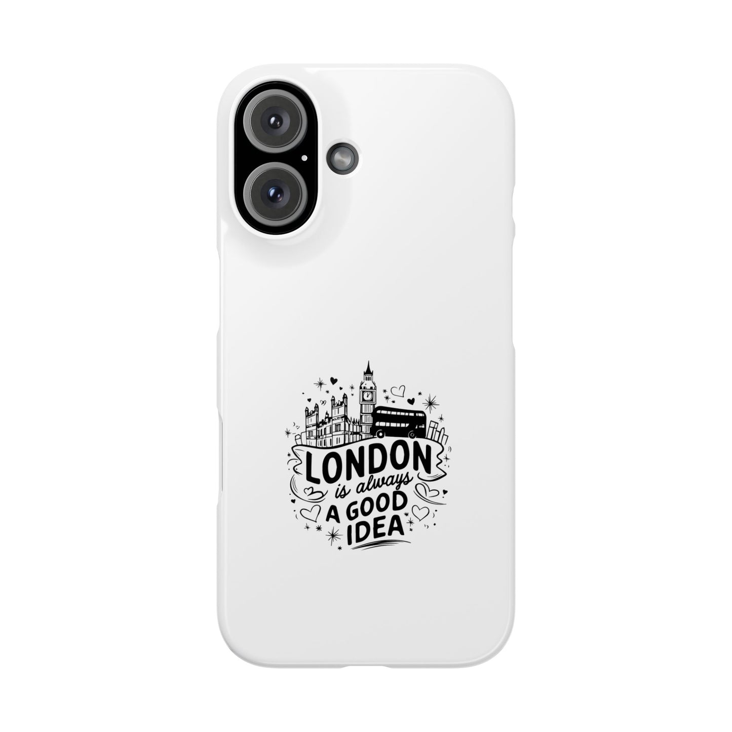 Stylish London Phone Case, Slim Phone Case for Travelers, Gift for London Lovers, Unique Phone Cover, Trendy Cell Phone Protector