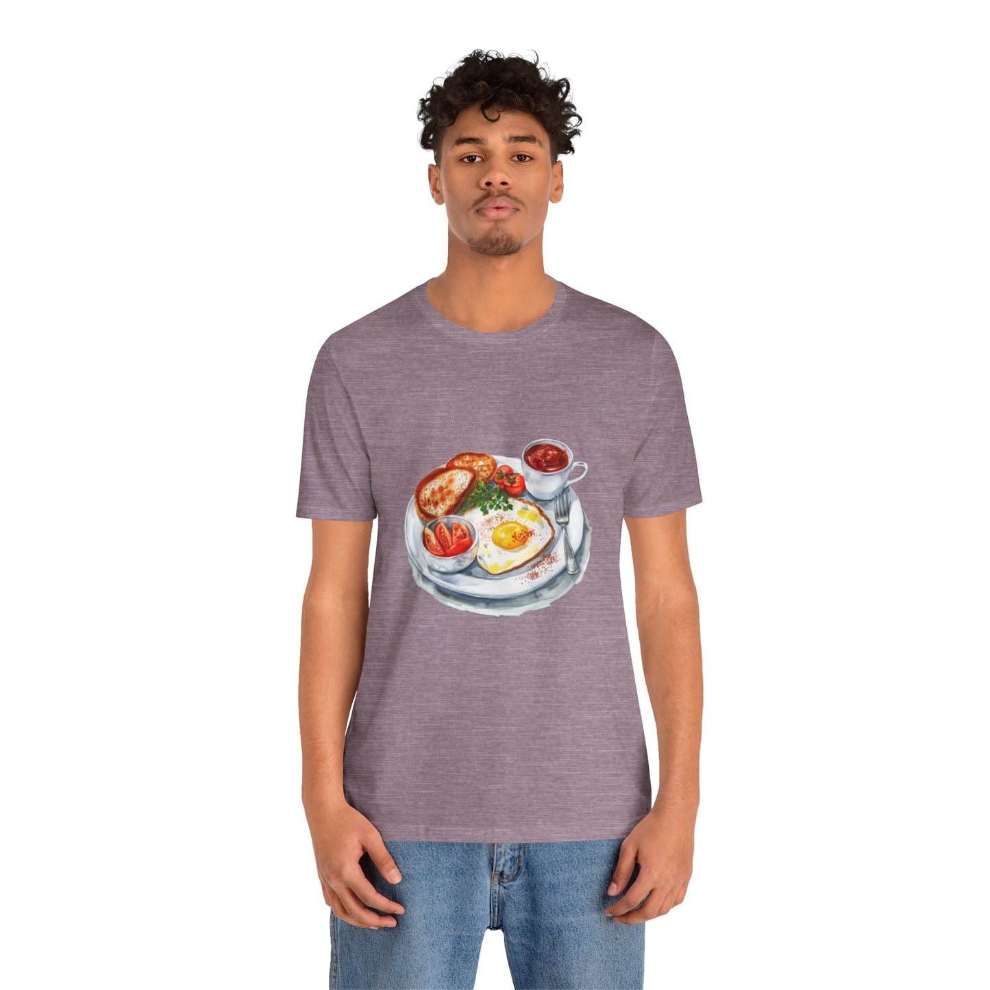 Unisex Jersey Short Sleeve Tee - Elegant and Opulent Morning Breakfast