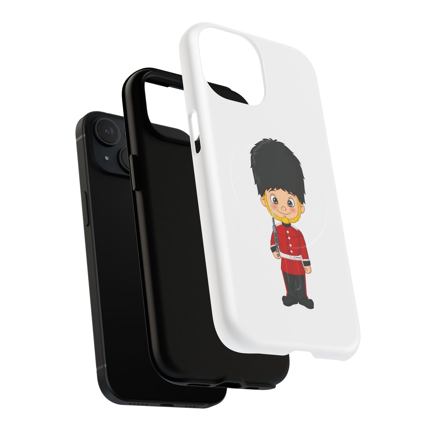 Cute Royal Guard Magnetic Phone Case, Kid's Phone Cover, Tough Magnetic Cases, Unique Gift for Kids, Birthday Gift Ideas