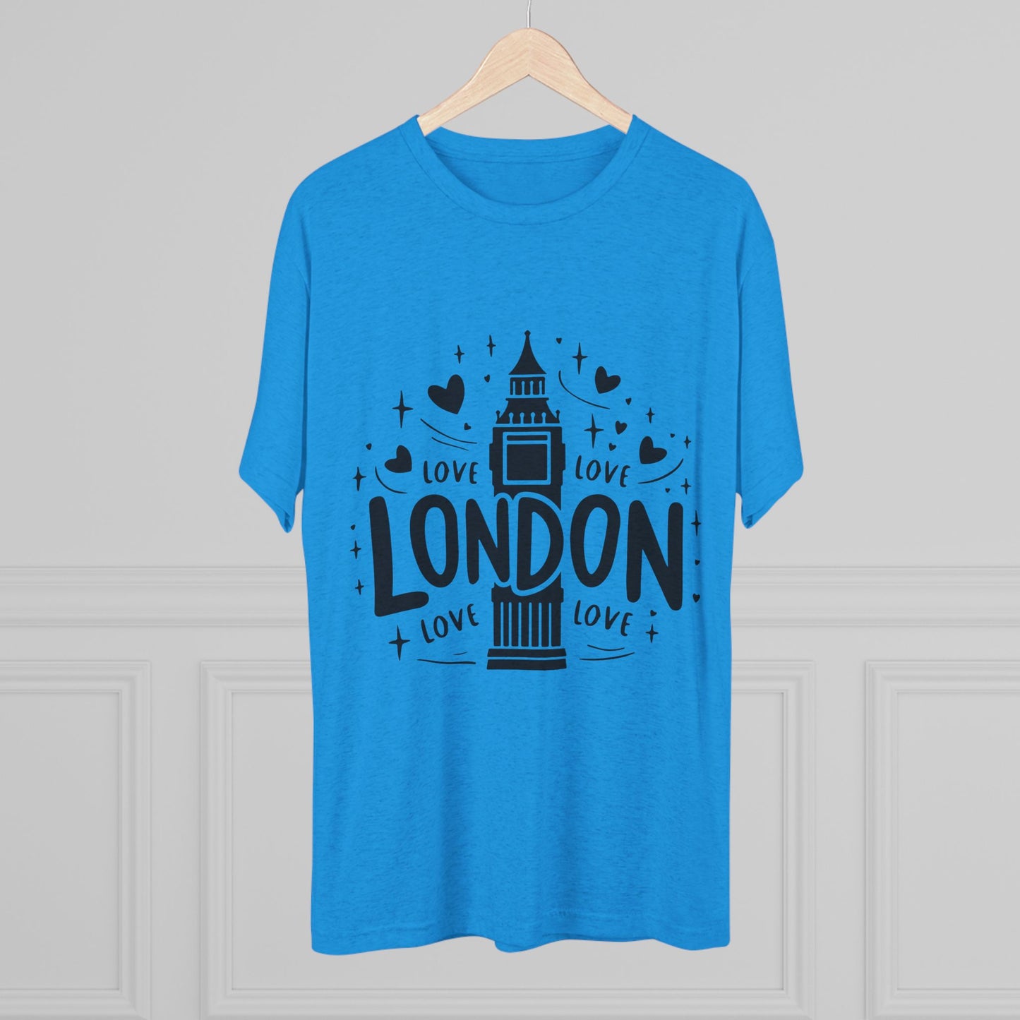 Love London Classy Unisex Tri-Blend Crew Tee