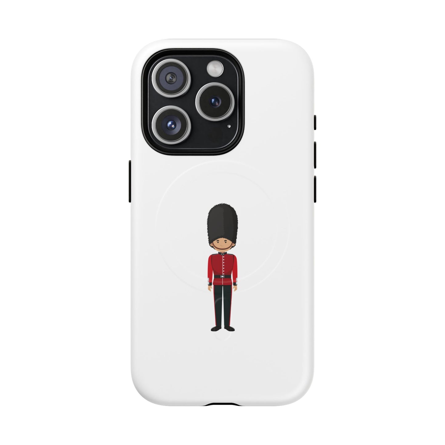 Guard Themed Magnetic Phone Case, Cute Soldier Design, Gift for Kids, Unique Gadget Accessory, Fun Phone Cover