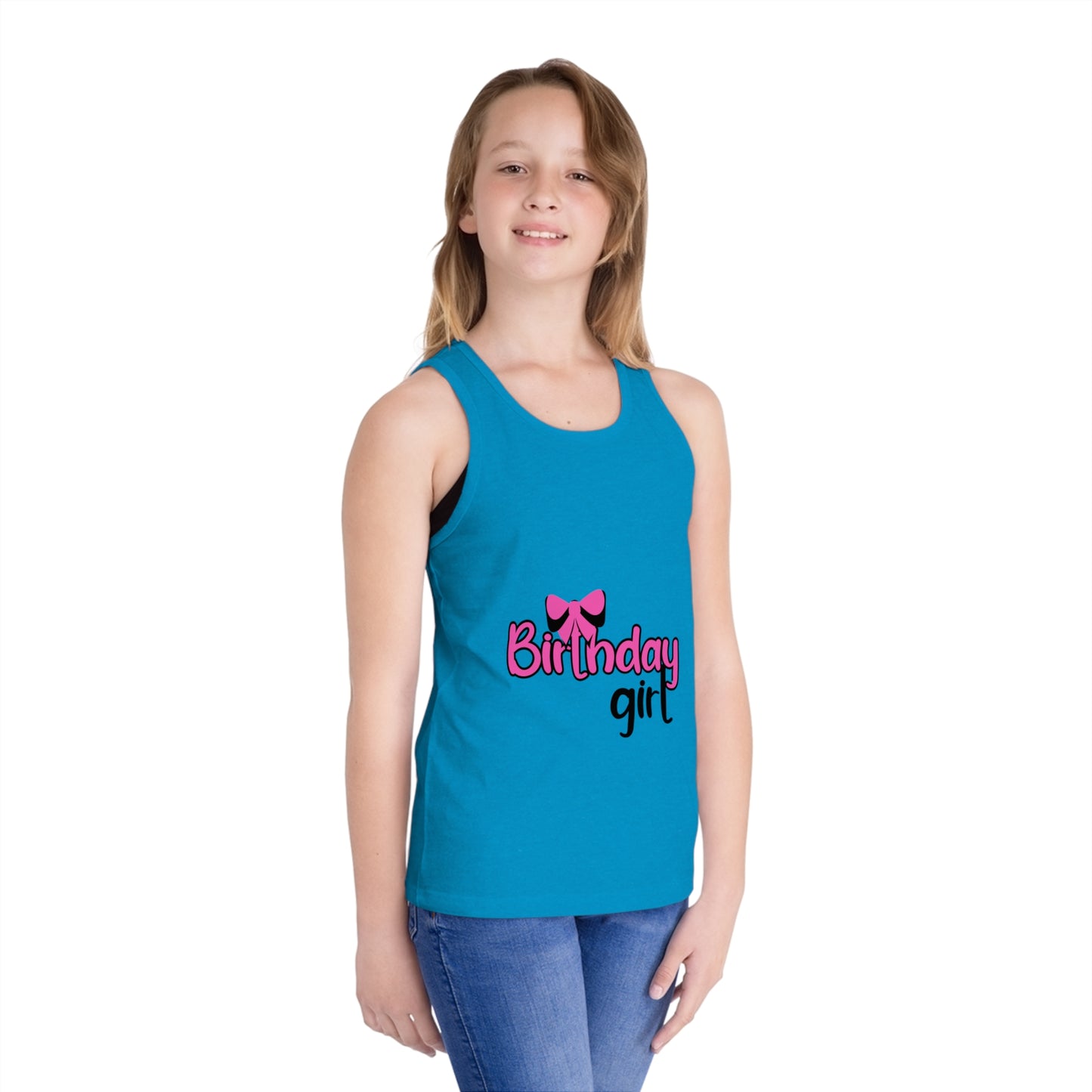 Birthday Girl Kid's Jersey Tank Top – Perfect for Celebrations!