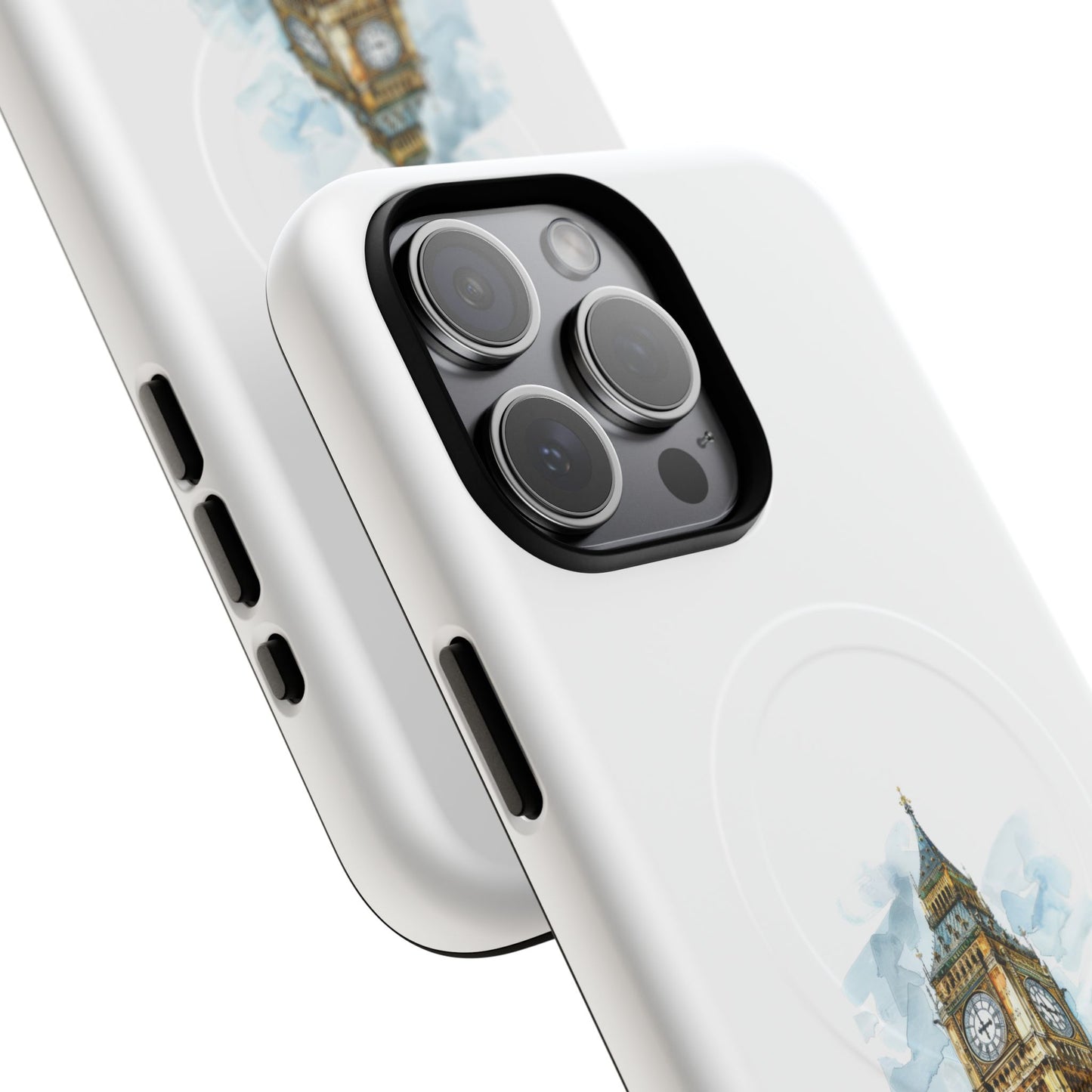 Stylish Tough Magnetic Phone Case, Protective Cell Phone Cover, London Big Ben Design, Gift for Travelers, Trendy Tech Accessories