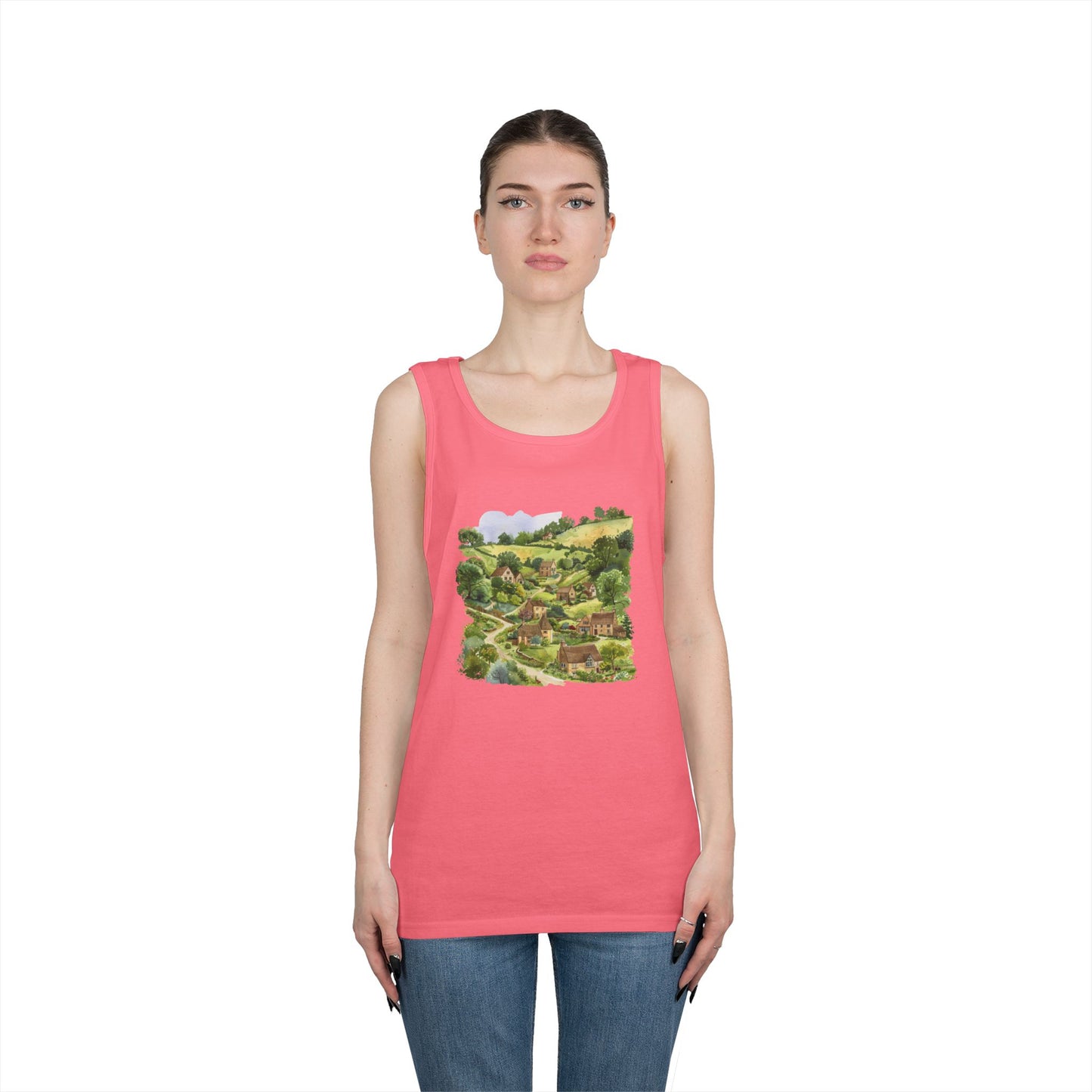Unisex Heavy Cotton Tank Top - British nature