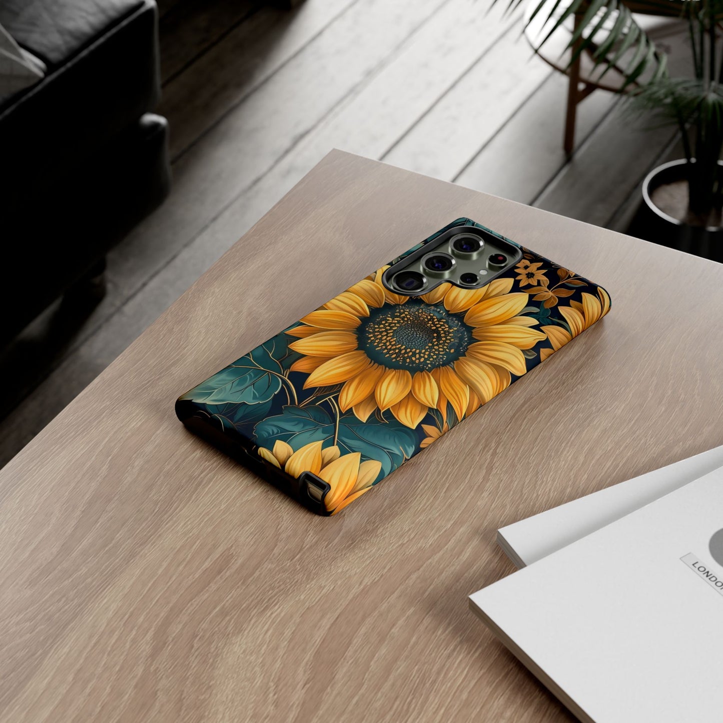 Sunflower Phone Case - Bright Floral Design, Stylish Tough Cover for Sunflower Lovers, Gift for Plant Enthusiasts, Mom Gift, Nature Lovers