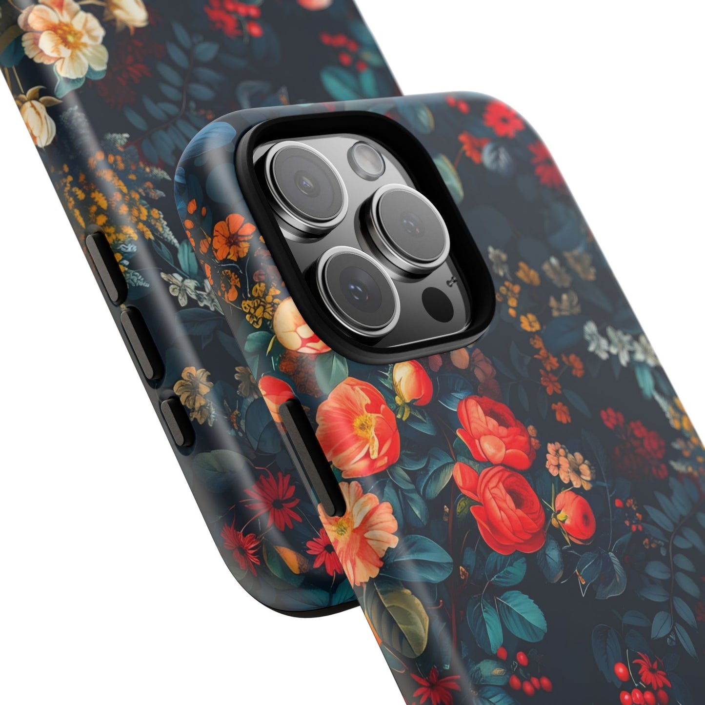 Floral Phone Case - Tough Cases, iPhone Protection, Elegant Floral Design, Gift for Her, Stylish Tech Accessory