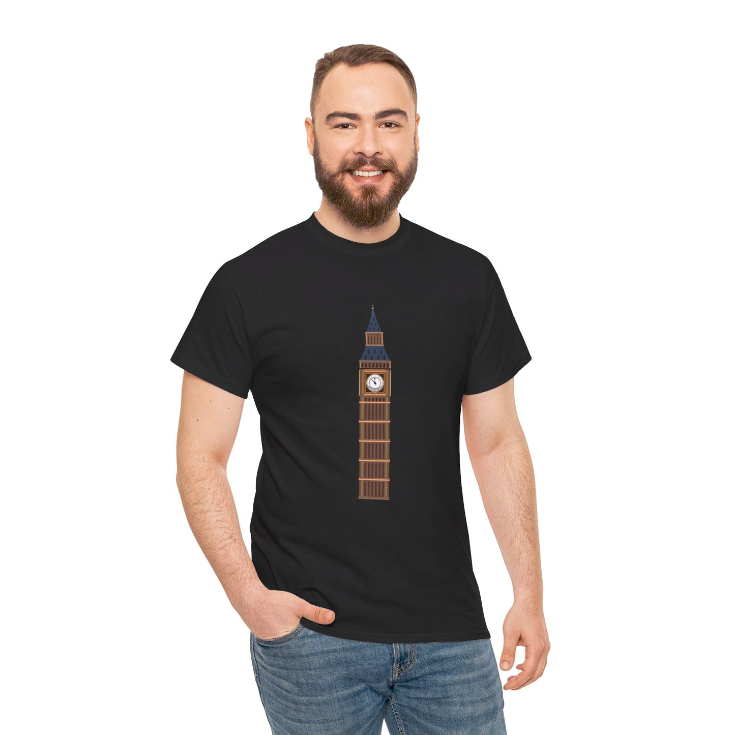 Big Ben - Iconic British Tower and Landmark Classic Unisex Heavy Cotton T-shirt
