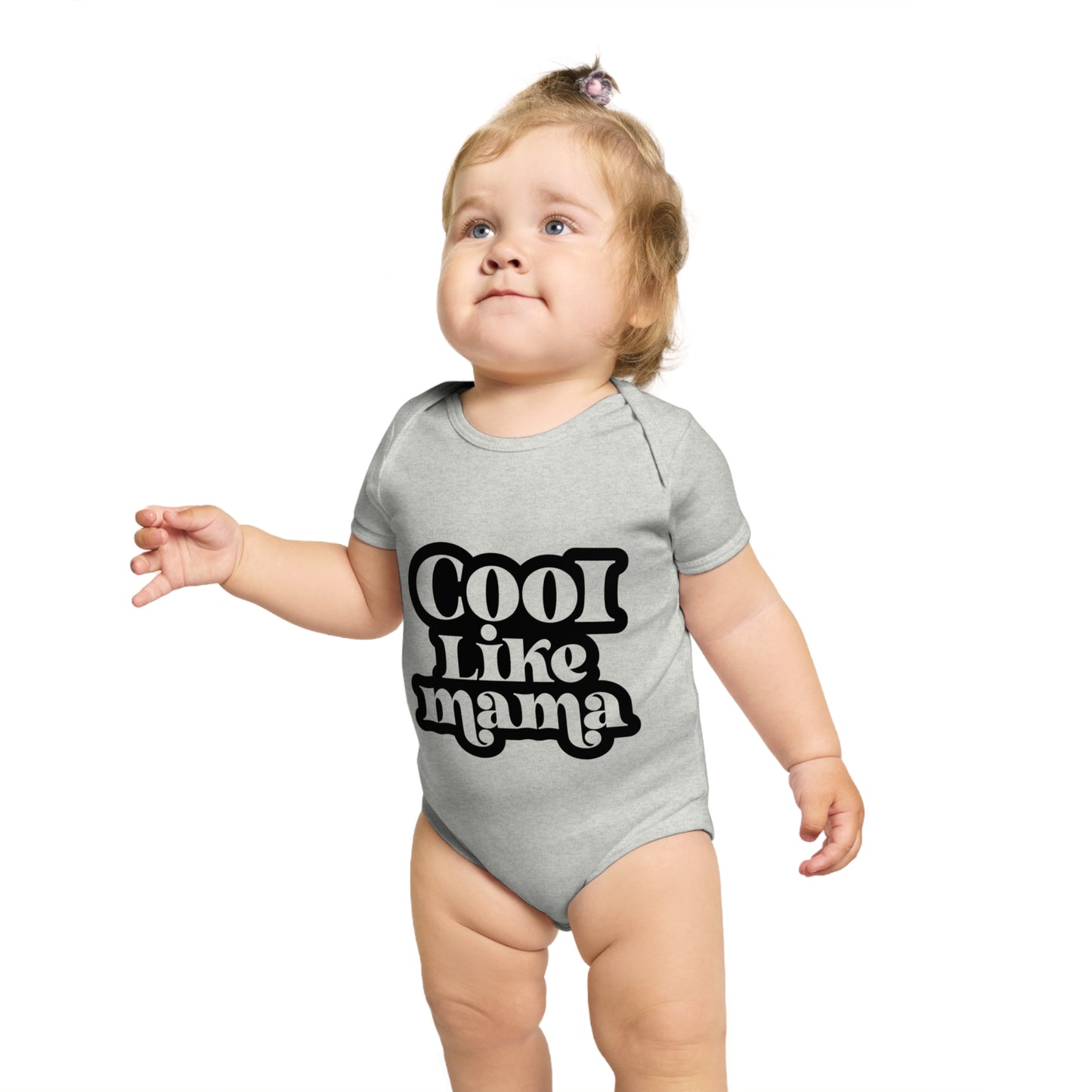 Cool Like Mama Baby Bodysuit - Cute Short Sleeve Outfit for Newborns