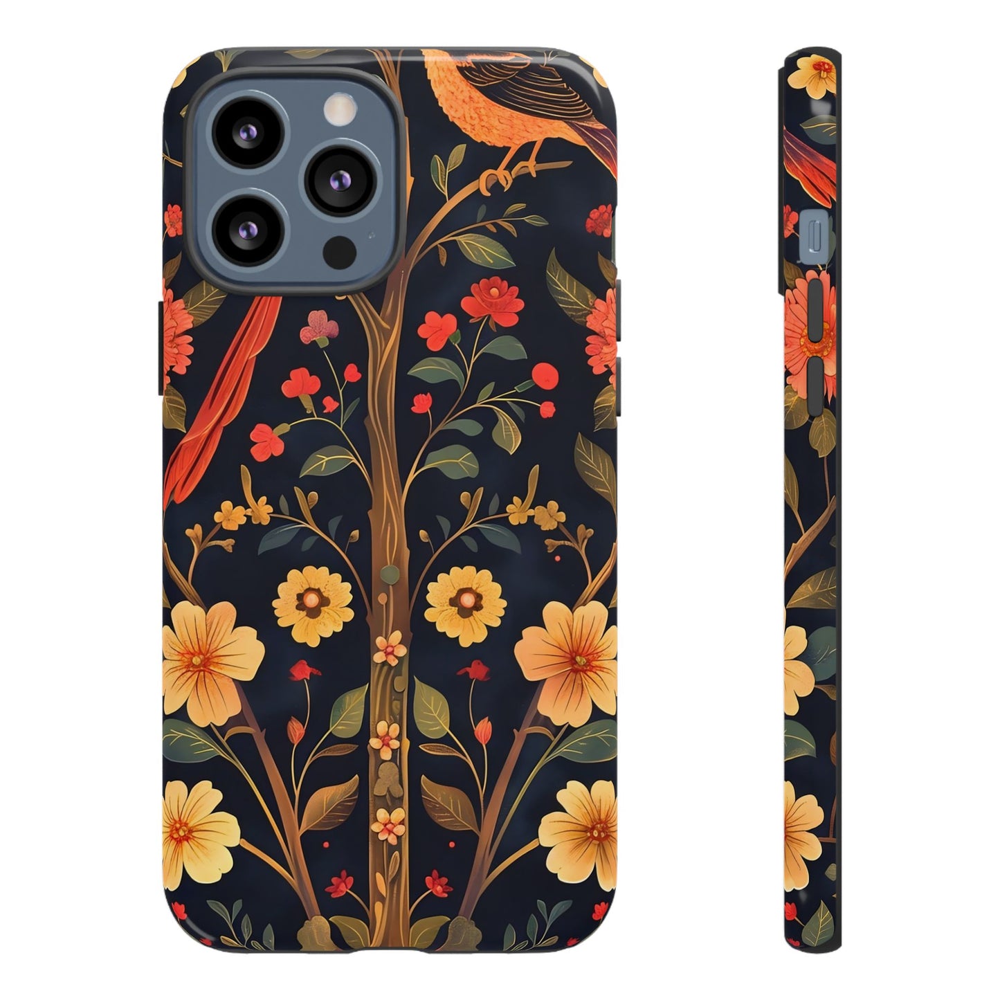 Floral Phone Case, Tough Cases, Flower Pattern, Phone Accessory, Gift for Her, Stylish Tech Cover, Nature Lover's Gift