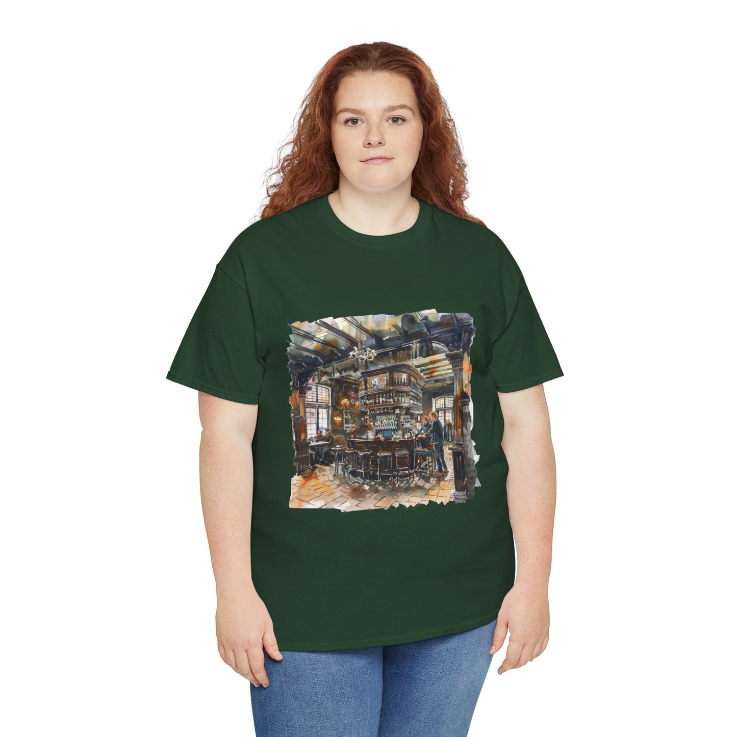 Unisex Heavy Cotton Tee - The Local Spot: - Authentic British Pub Vibes
