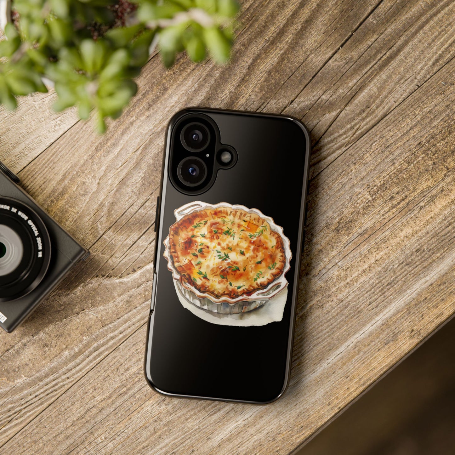 Quiche Phone Case - Funky Kitchen Decor, Foodie Gift, Chef Accessories, Culinary Art, Quirky Phone Cover