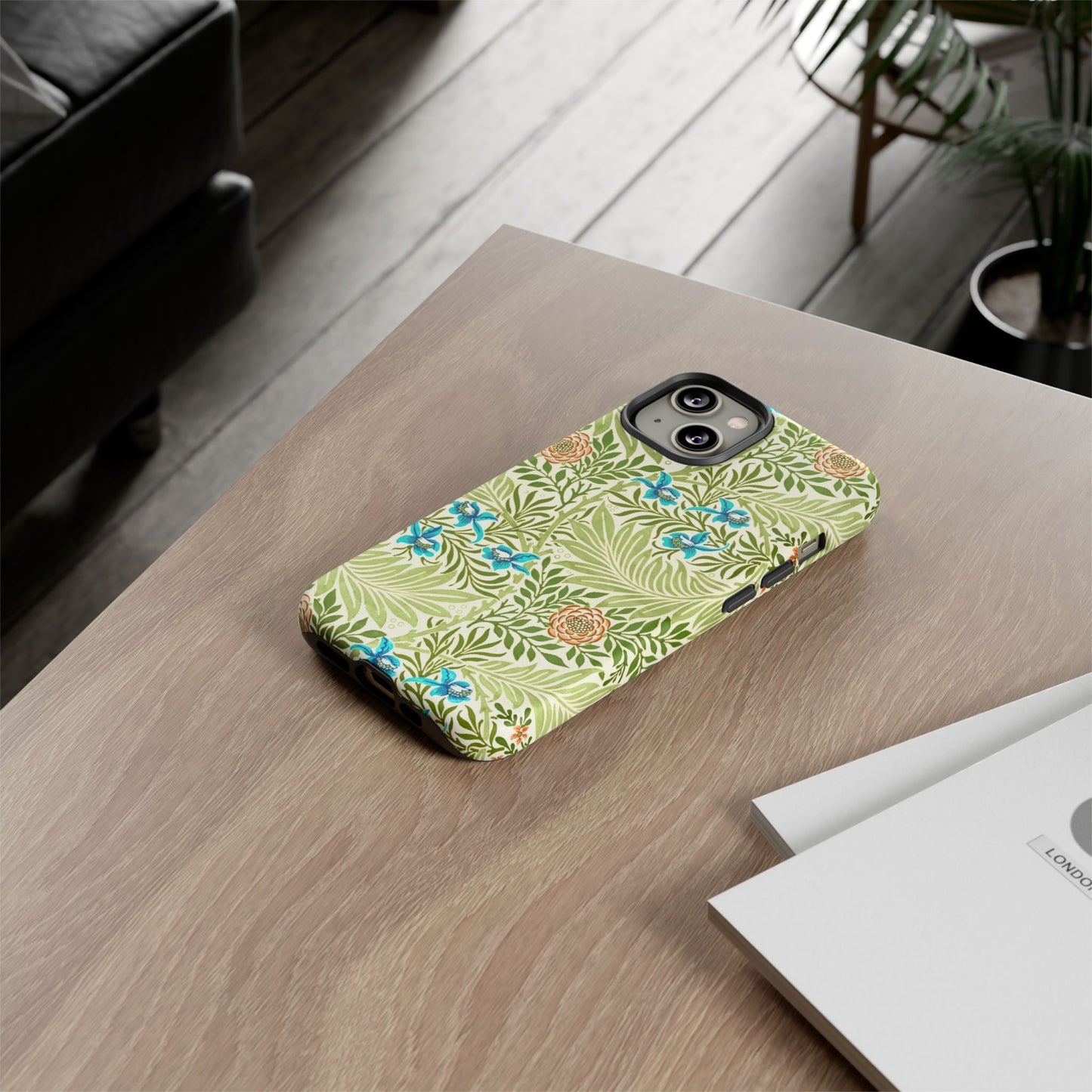 Tough Cases Phone Case, Botanical Print Phone Cover, Floral Smartphone Accessory, Nature-Inspired Tech Gear, Gift for Plant Lovers
