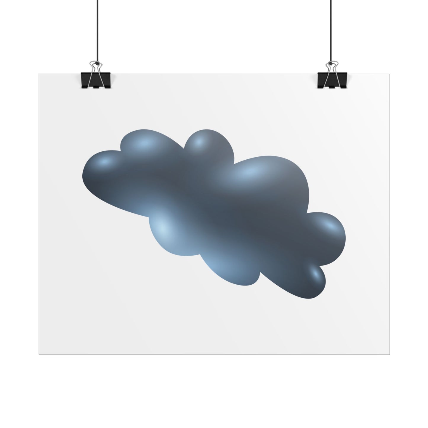 Cloud Art Print, Modern Decor, Minimalist Wall Art, Home Office Decor, Unique Gift, Aesthetic Poster
