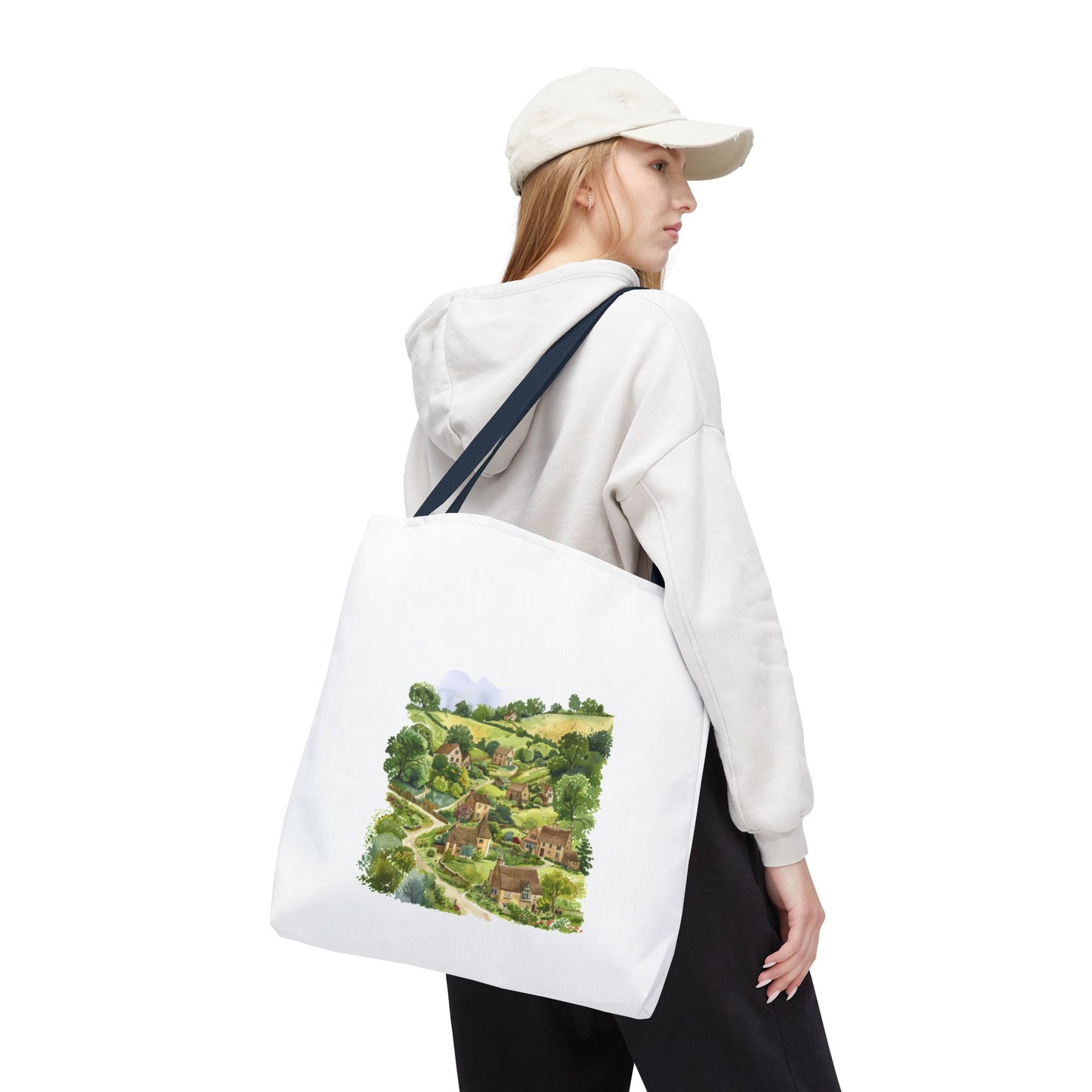 Scenic Landscape Tote Bag, Eco-Friendly Shopping Bag, Summer Outings, Outdoor Adventure, Gift for Nature Lovers