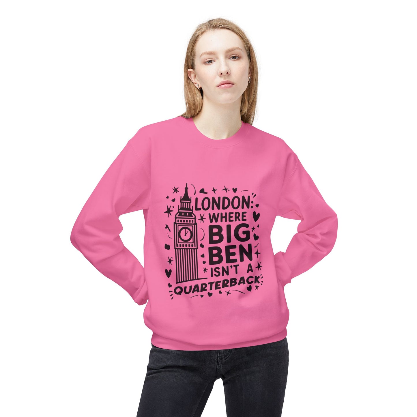Unisex Midweight Softstyle Fleece Crewneck Sweatshirt - London's Dream
