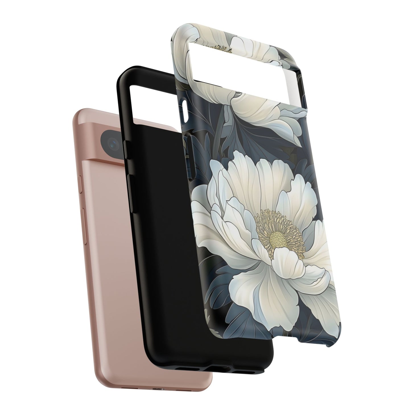 Elegant Floral Phone Case, Floral iPhone Cover, Flower Art Phone Case, Eco-Friendly Mobile Protection, Tough & Stylish Phone Case