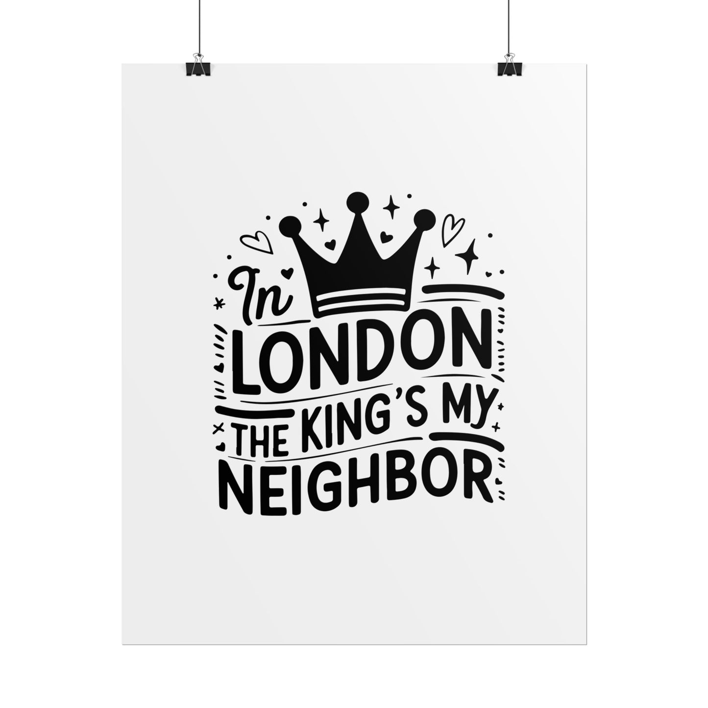 London Themed Rolled Poster - Whimsical Art Print for Home Decor, Gifts, Travel Lovers, Wall Art, Inspirational Quote