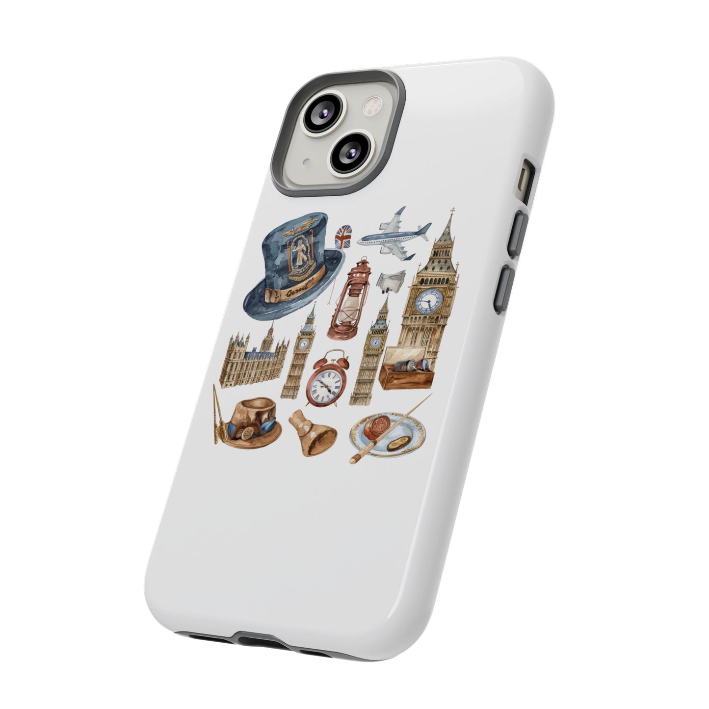 London-Themed Phone Case, Durable iPhone Cover, Gift for Travelers, Unique Cell Phone Accessories, Stylish Gadget Protection