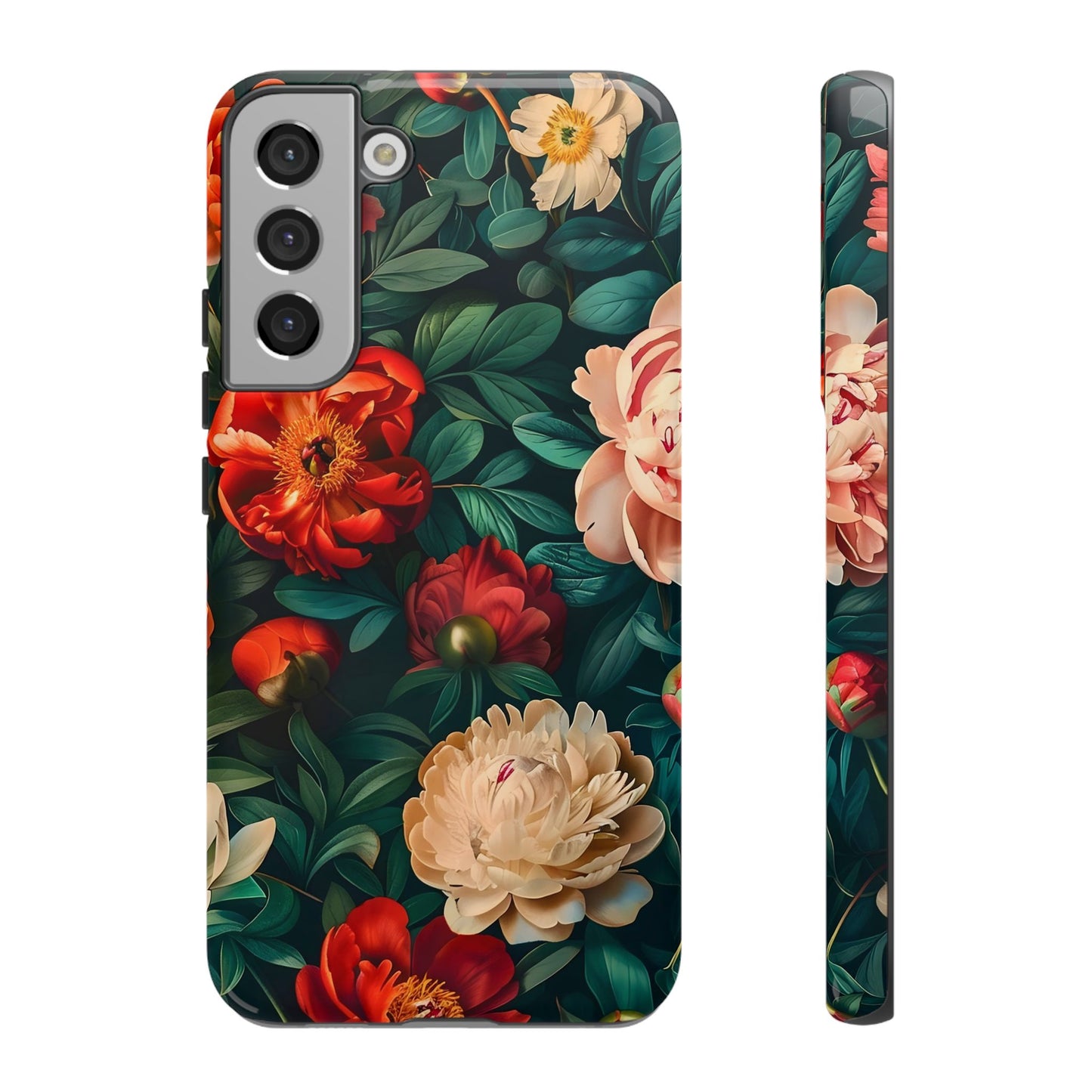 Floral Phone Case - Tough Cases, Vibrant Protection, Gift for Her, Cute Floral Design, Trendy Accessory, Perfect for Spring