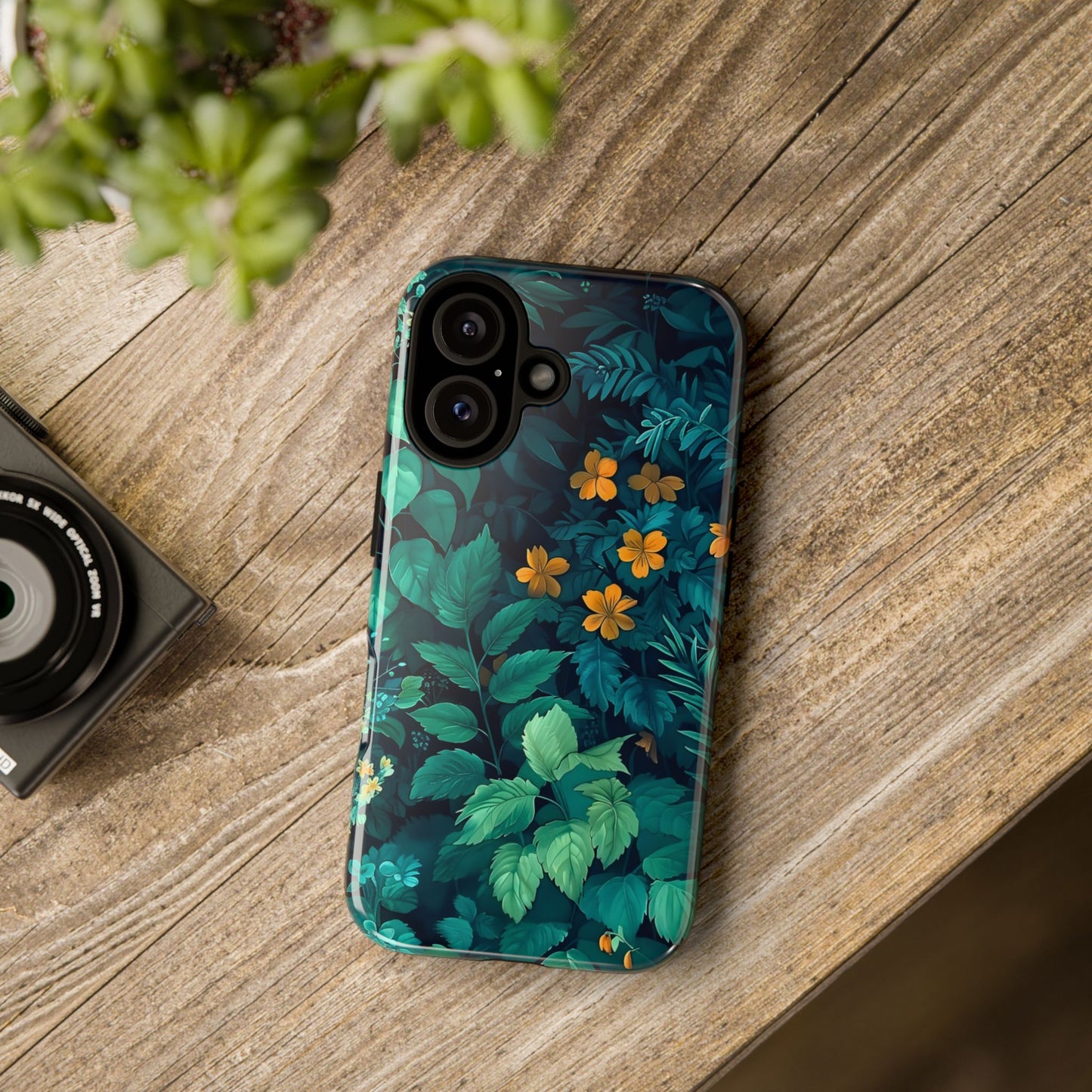Tough Floral Phone Case, Floral Phone Cover, Nature-Inspired Phone Protector, Greenery Mobile Case, Eco-Friendly Gift Ideas