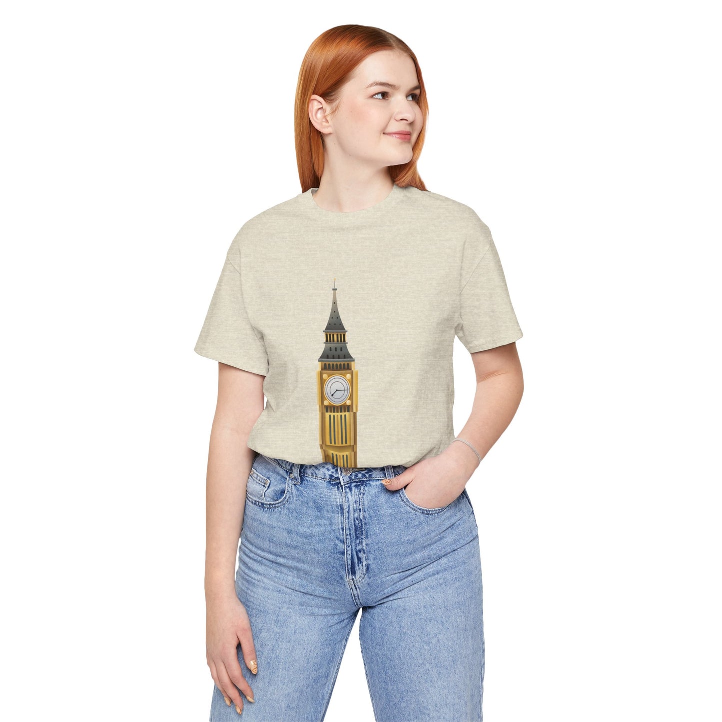 Unisex Jersey Short Sleeve Tee - Iconic Big Ben Clock Tower Design - London Landmark