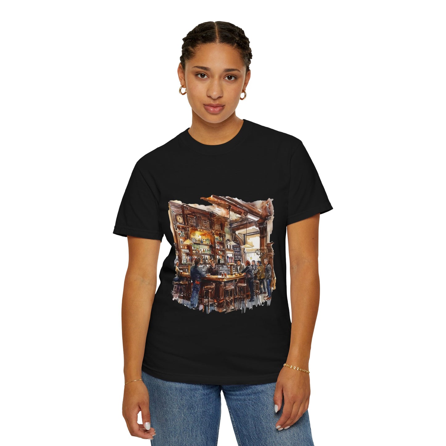 Unisex Garment-Dyed T-shirt - The Classic British Pub