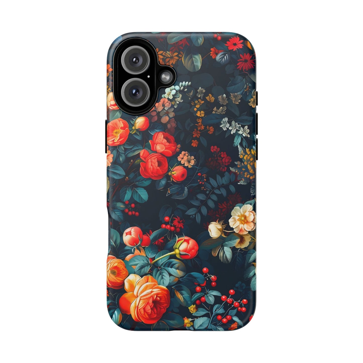 Floral Phone Case - Tough Cases, iPhone Protection, Elegant Floral Design, Gift for Her, Stylish Tech Accessory