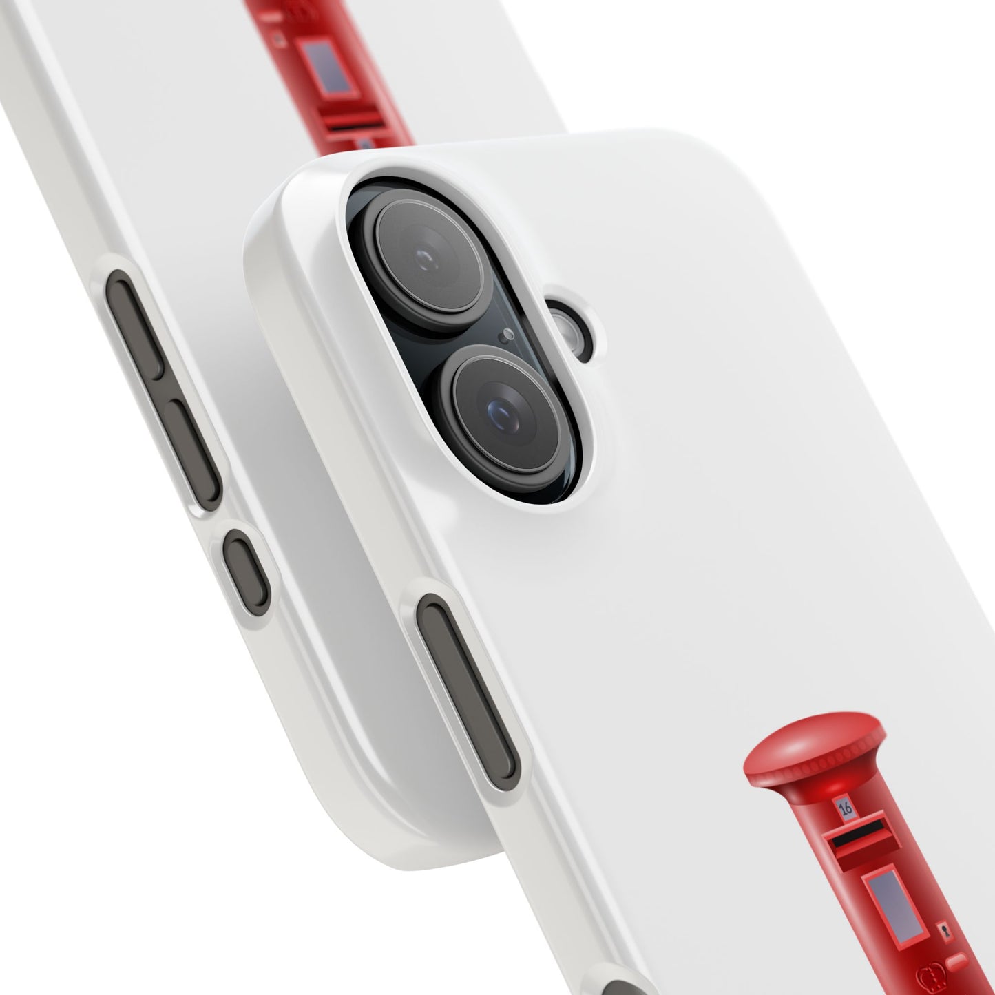 Vintage Post Box Phone Case, Slim Phone Cases, Phone Accessories, Gifts for Mail Lovers, Unique Phone Cover, Red Letterbox Design