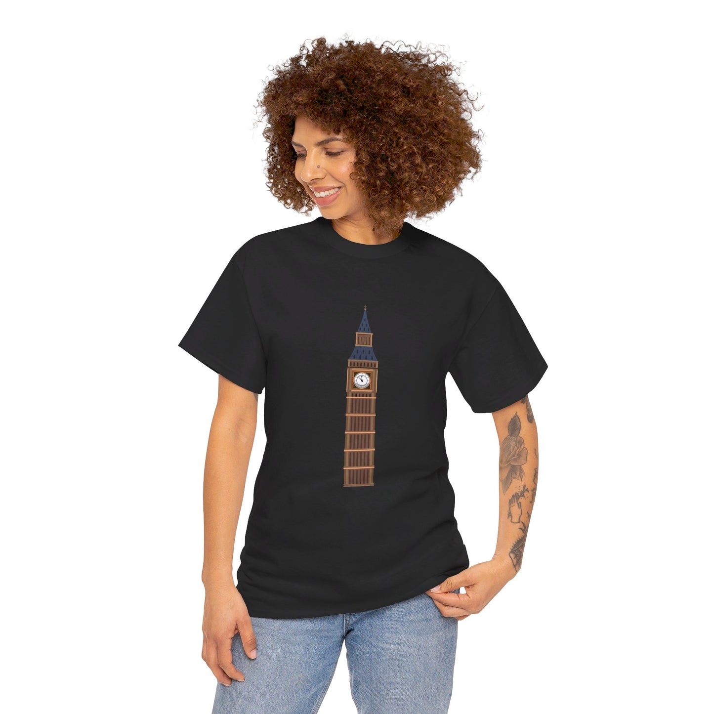 Big Ben - Iconic British Tower and Landmark Classic Unisex Heavy Cotton T-shirt