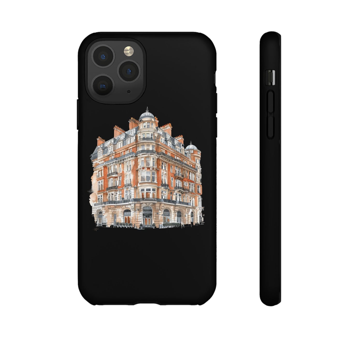Cityscape Phone Case, Tough Phone Cover, Urban Art Case, Vintage Architecture Design, Gift for Travelers, Stylish Phone Accessory
