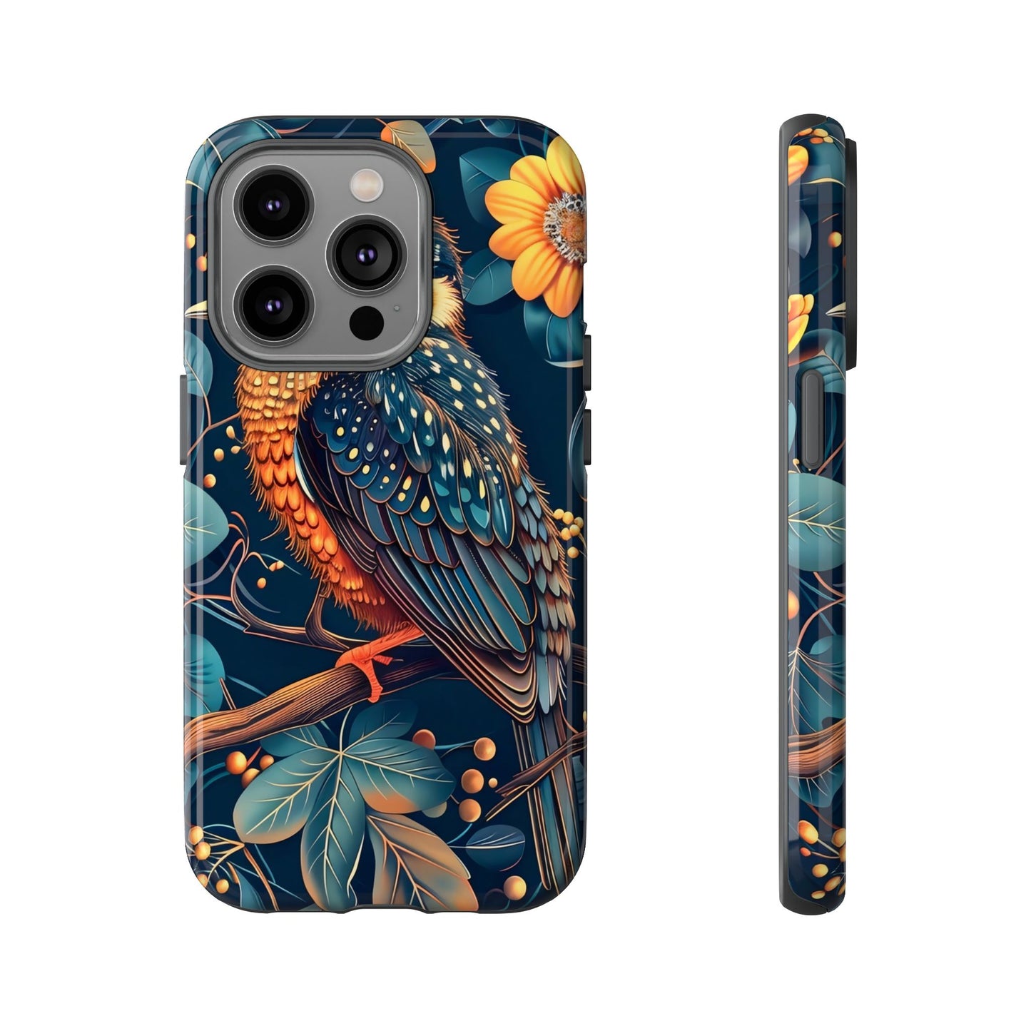 Nature-Inspired Phone Case | Artistic Bird Design | Tough Cases for Nature Lovers, Unique Gift, Eco-Friendly, Wildlife Decor