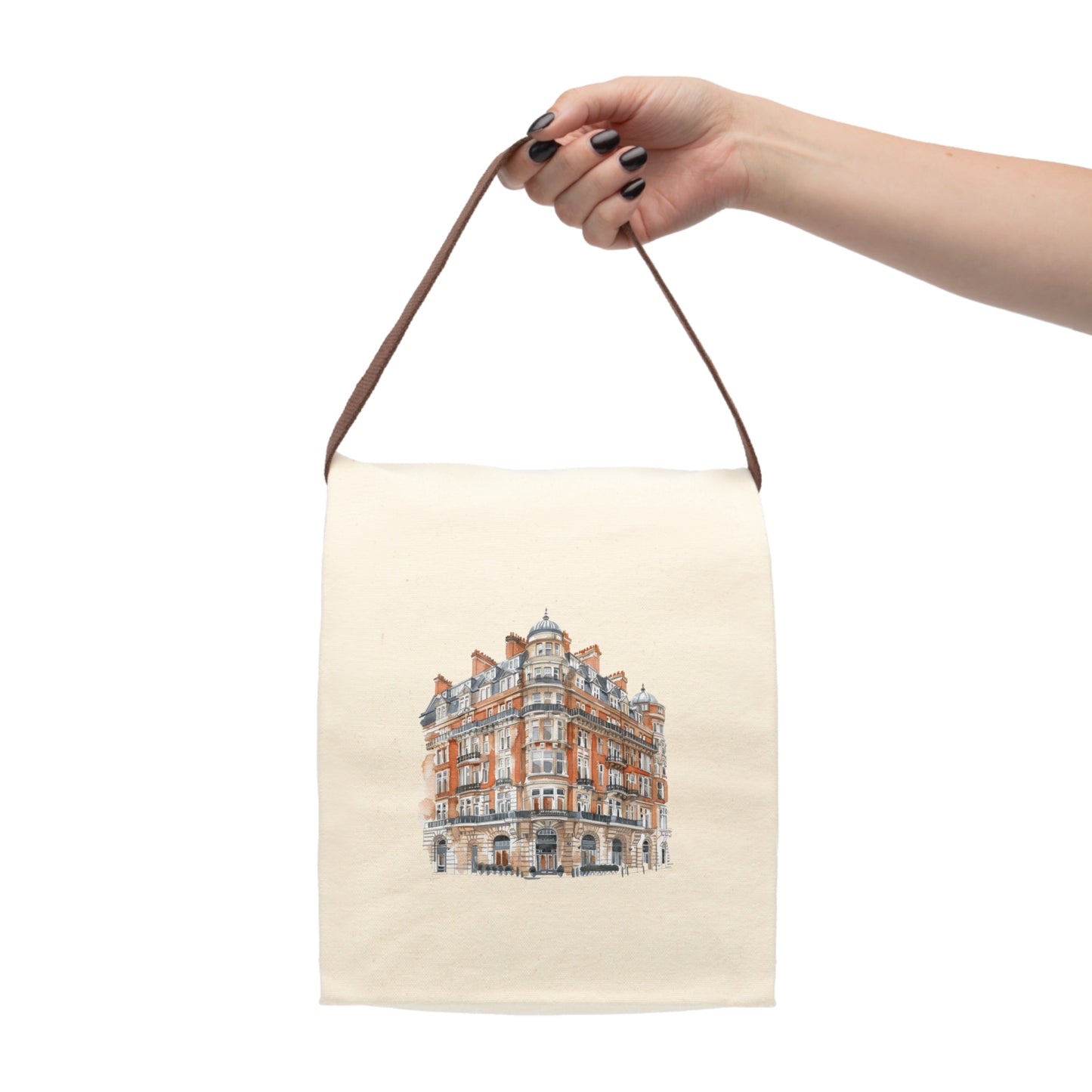 The Brick & Barrel Canvas Lunch Bag With Strap