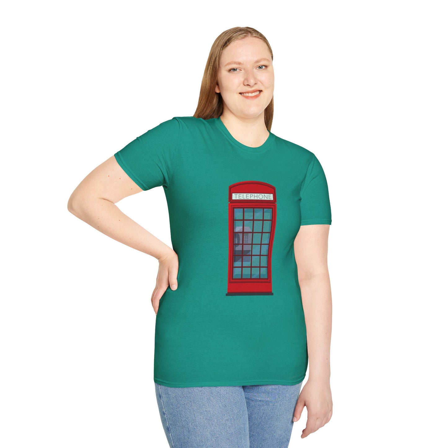 Unisex Softstyle T-Shirt - Iconic British Public Telephone