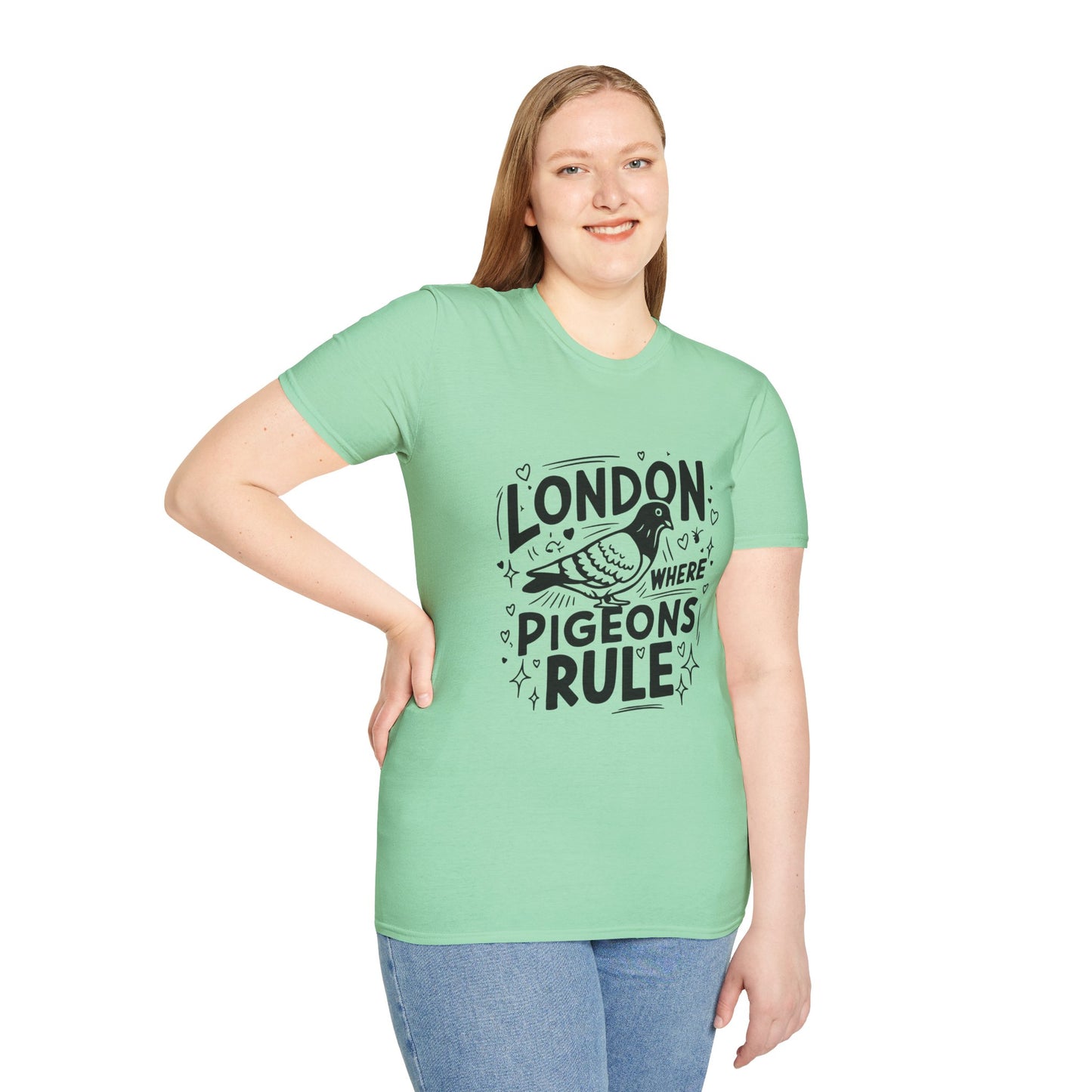Unisex Softstyle T-Shirt - Pigeons Rule in London
