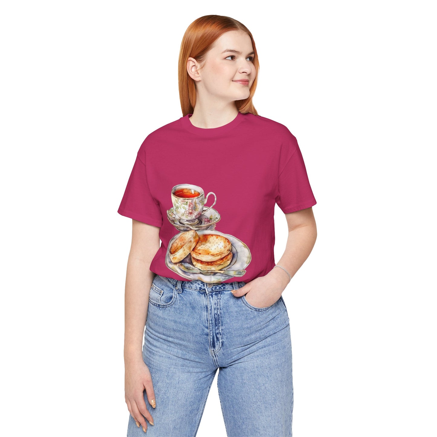 Unisex Jersey Short Sleeve Tee - A Taste of Tradition - Iconic British Cuisine