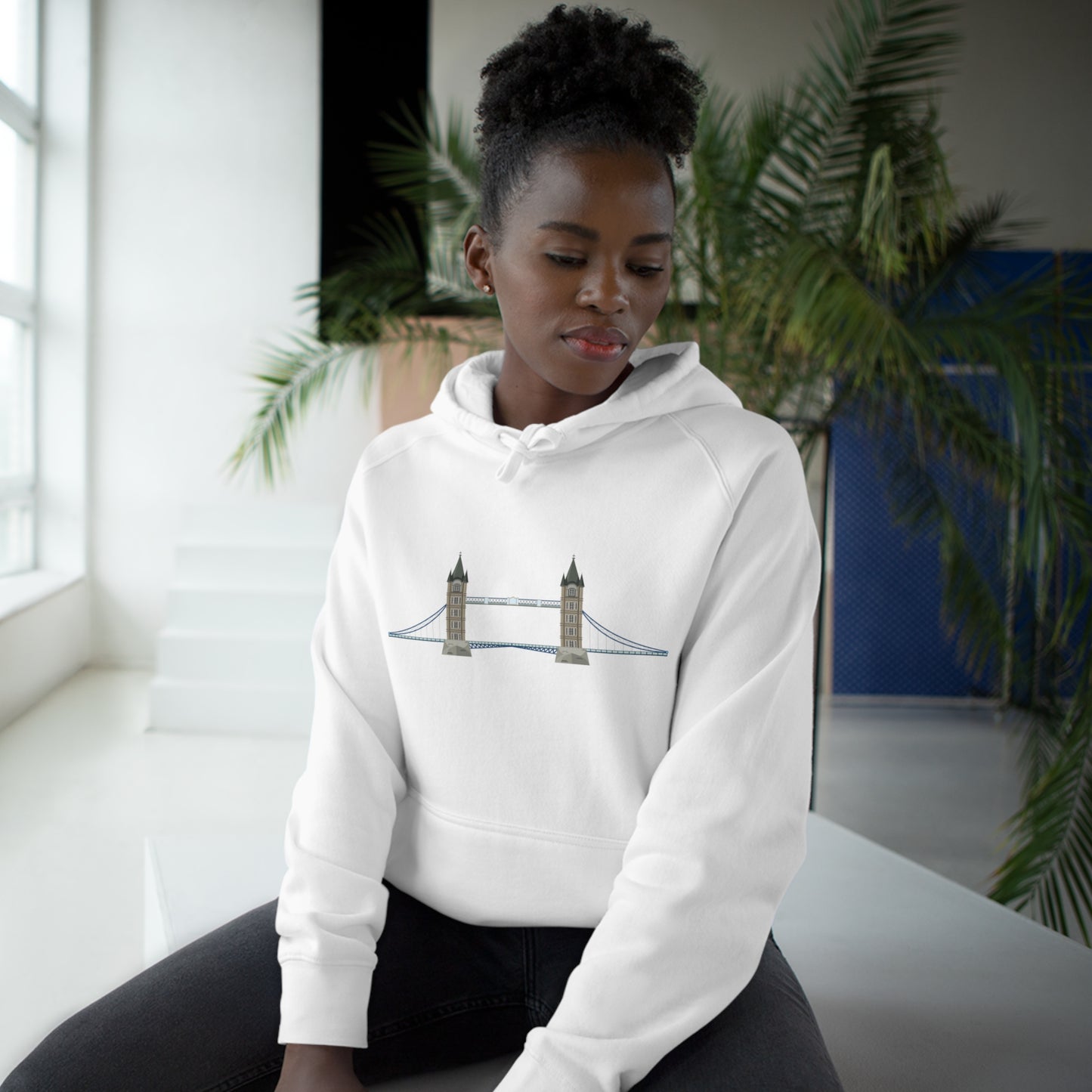 Relaxed Unisex Hoodie - Tower Bridge