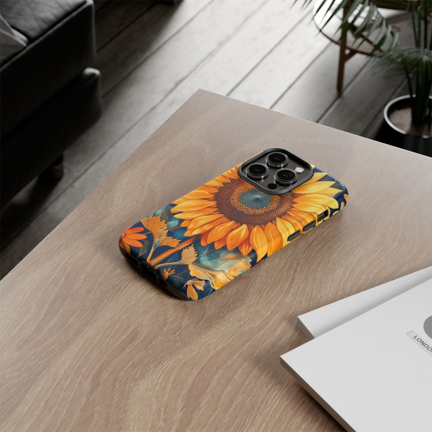 Sunflower Phone Case - Floral Design for Nature Lovers, Cute Spring Accessory, Gift for Her, Eco-Friendly Cover