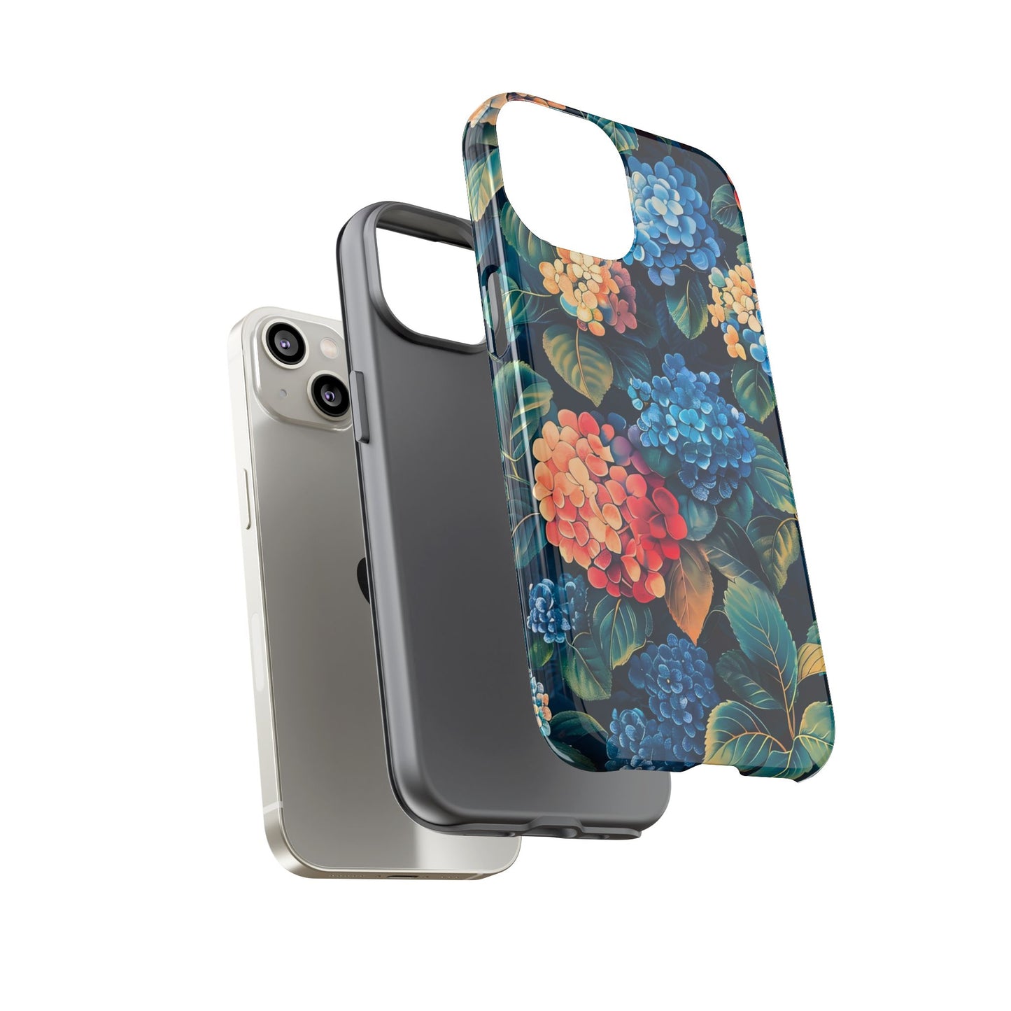 Floral Tough Phone Case, Durable Smartphone Cover, Flower Design, Gift for Her, Stylish Protection