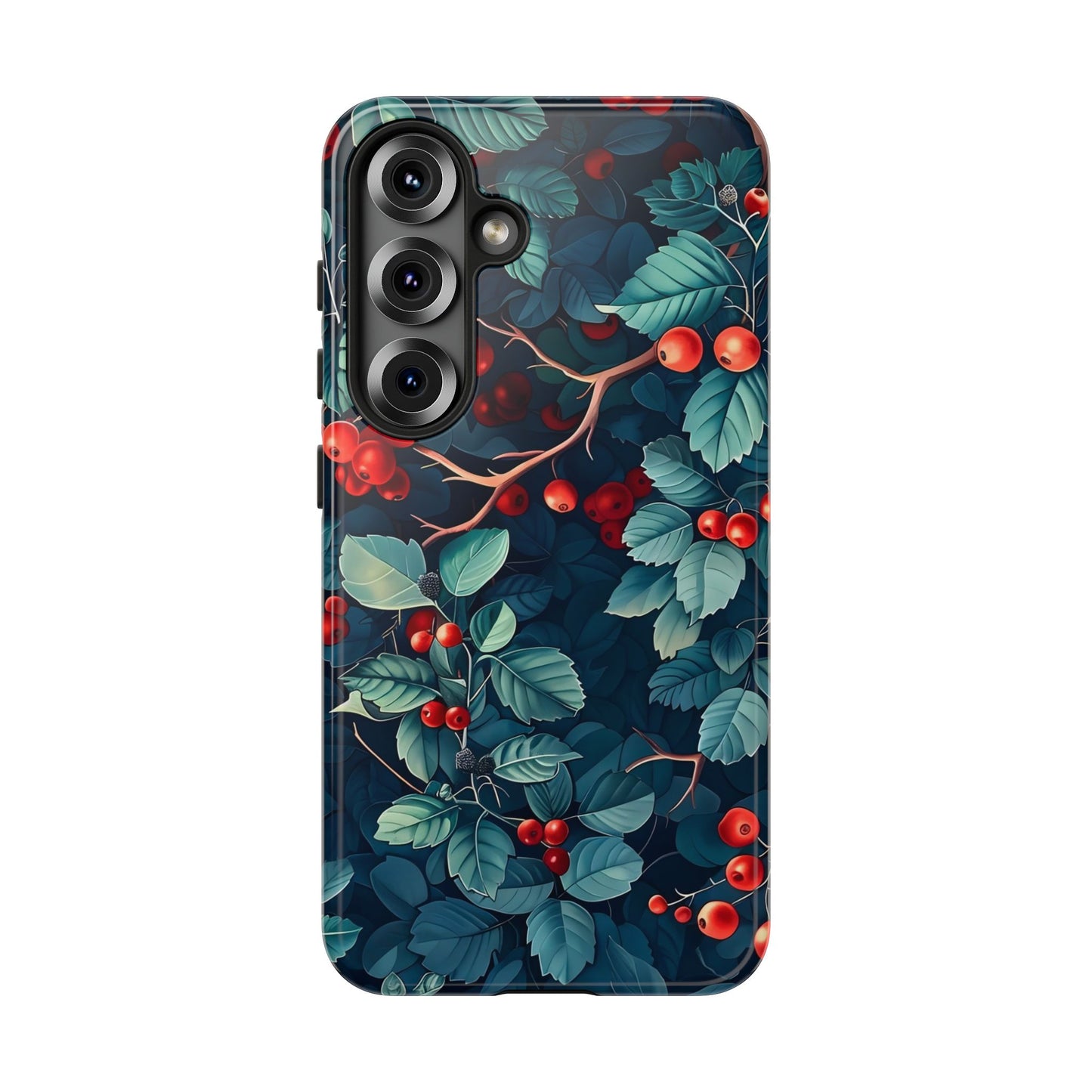 Berry Blossom Phone Case - Nature Lover's Gift, Floral Design, Cute Accessory for Spring, Unique Tech Cover, Perfect for Holidays