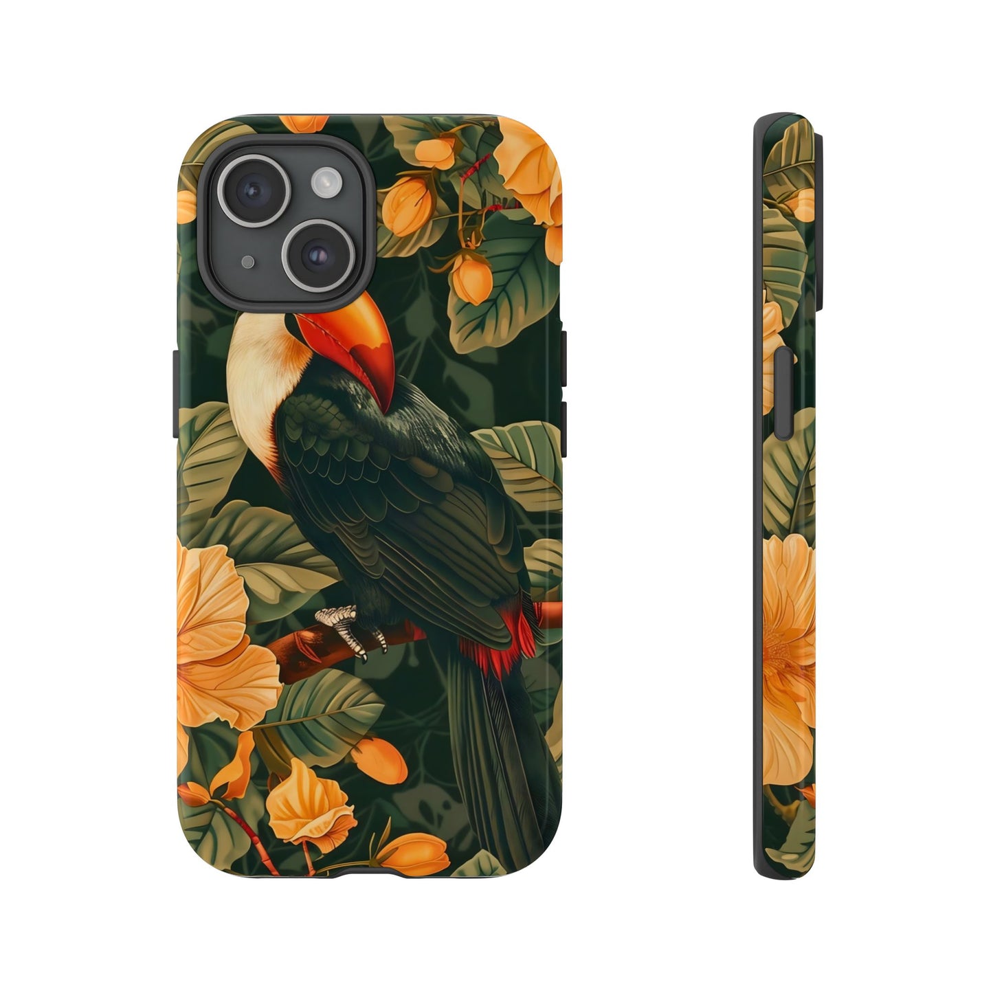 Tropical Toucan Phone Case, Exotic Bird Cover, Nature Lover Gift, Eco-Friendly Design, Customizable Tech Accessory