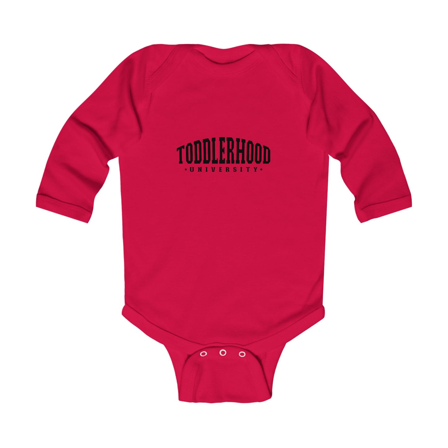 Toddlerhood University Infant Long Sleeve Bodysuit - Cute Baby Clothing for New Parents