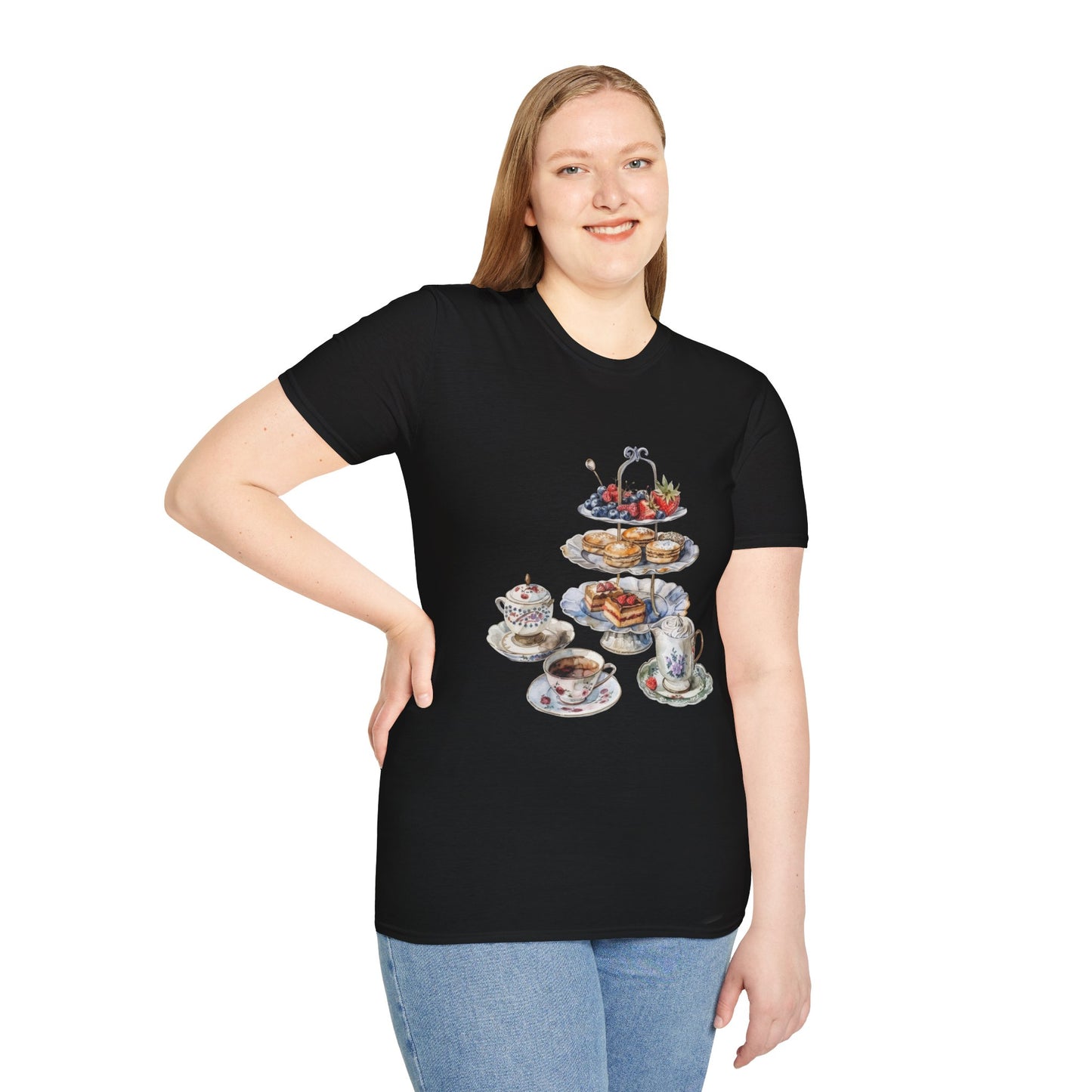Unisex Softstyle T-Shirt - Palace Plates - A Royal British Breakfast