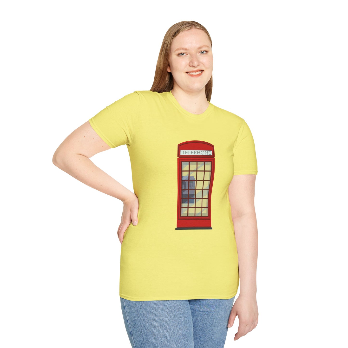 Unisex Softstyle T-Shirt - Iconic British Public Telephone