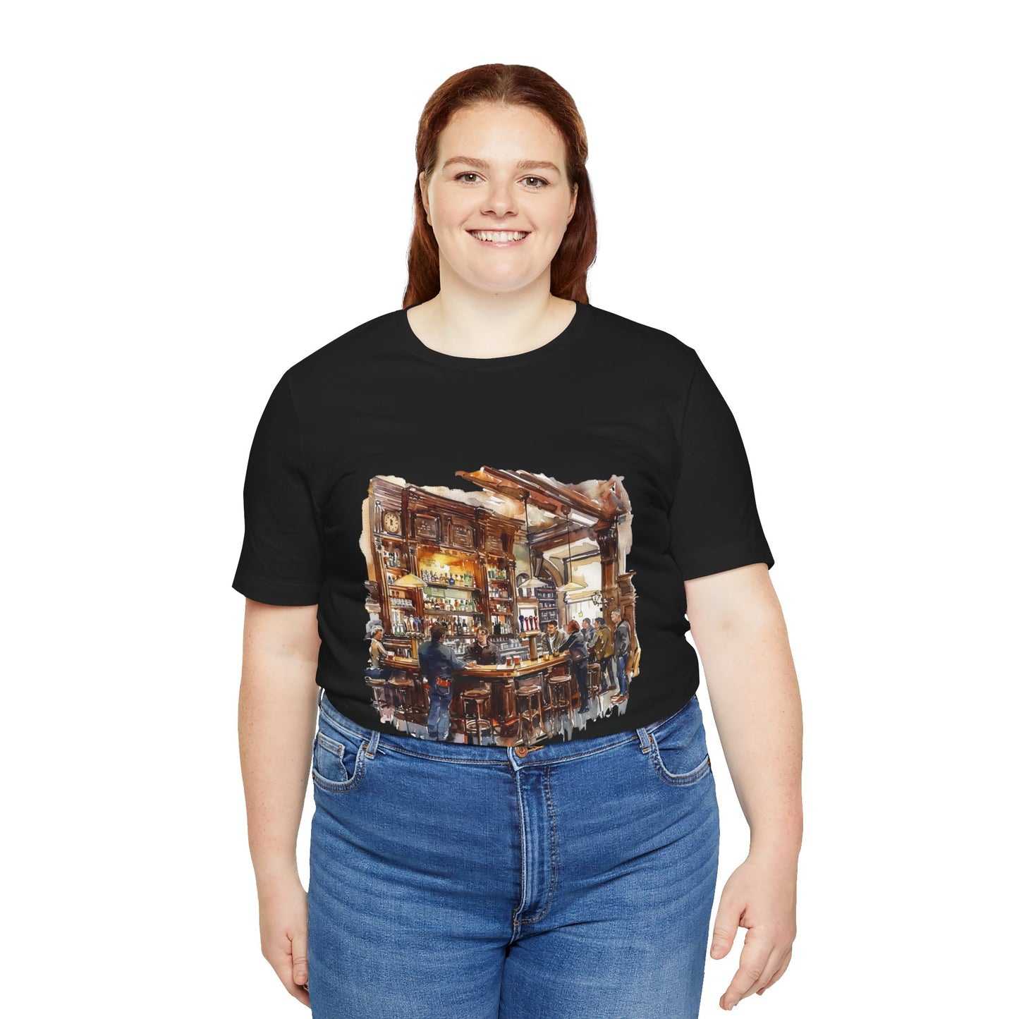 Unisex Jersey Short Sleeve Tee - Pints and Stories - Life at a British Pub