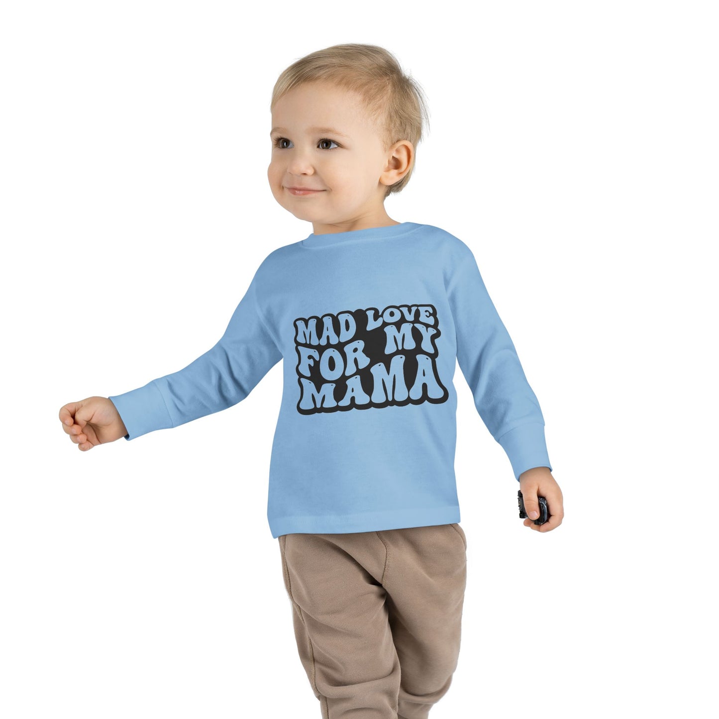 Toddler Long Sleeve Tee - 'Mad Love for My Mama'