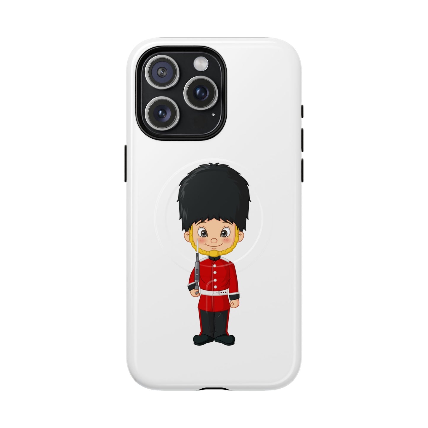 Cute Royal Guard Magnetic Phone Case, Kid's Phone Cover, Tough Magnetic Cases, Unique Gift for Kids, Birthday Gift Ideas