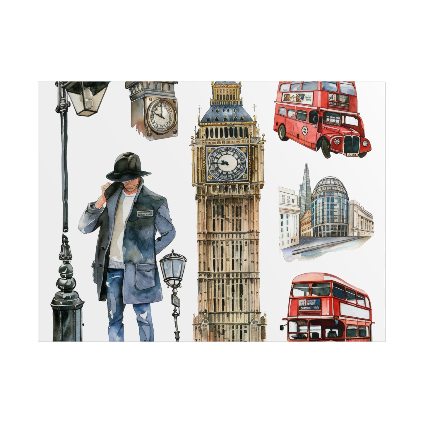 London themed Rolled Posters
