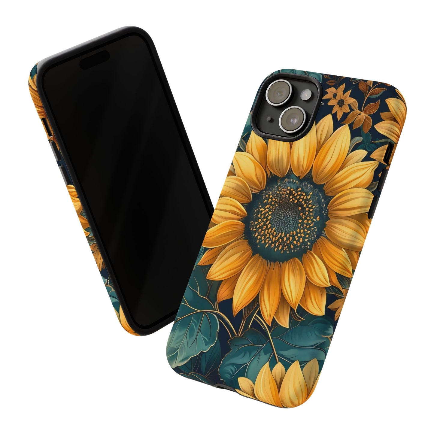 Sunflower Phone Case - Bright Floral Design, Stylish Tough Cover for Sunflower Lovers, Gift for Plant Enthusiasts, Mom Gift, Nature Lovers